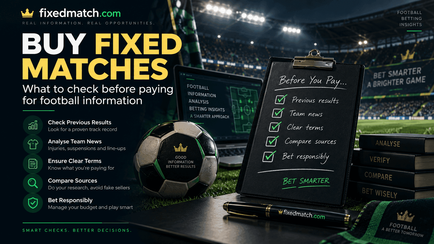 Buy Fixed Matches: What to Check Before Paying for Football Information