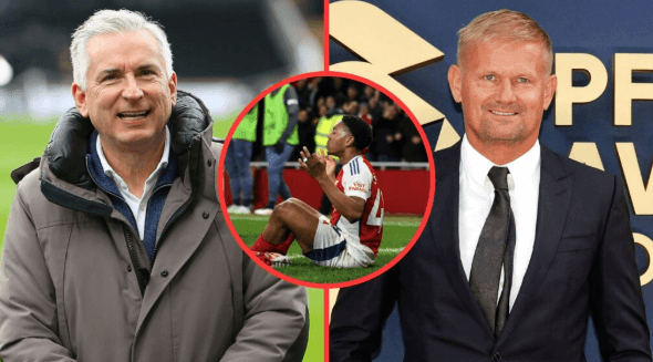 “Back in your box” – Alan Smith hits back at Alf-Inge Haaland after Lewis-Skelly celebration comments