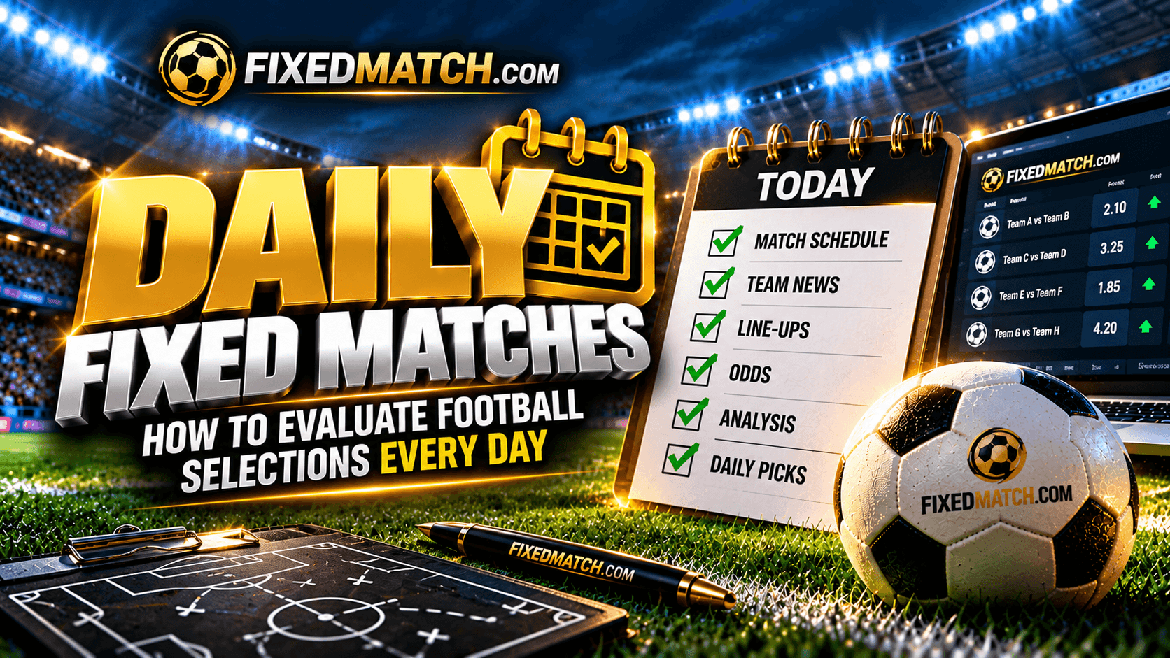 Daily Fixed Matches: How to Evaluate Football Selections Every Day