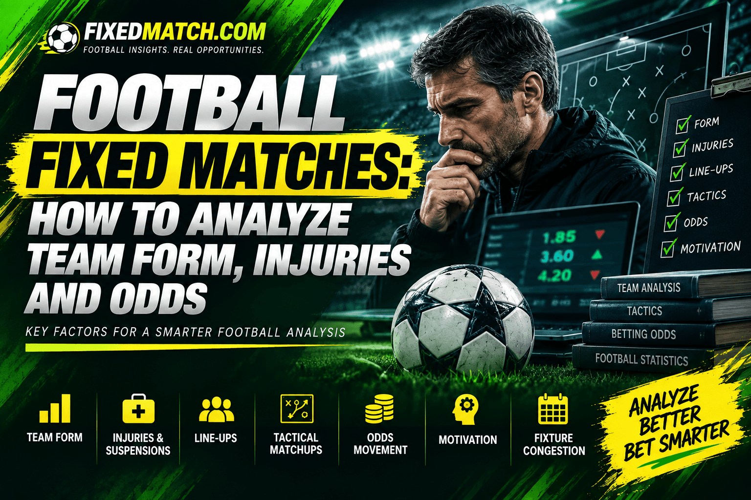 Football Fixed Matches: How to Analyze Team Form, Injuries and Odds